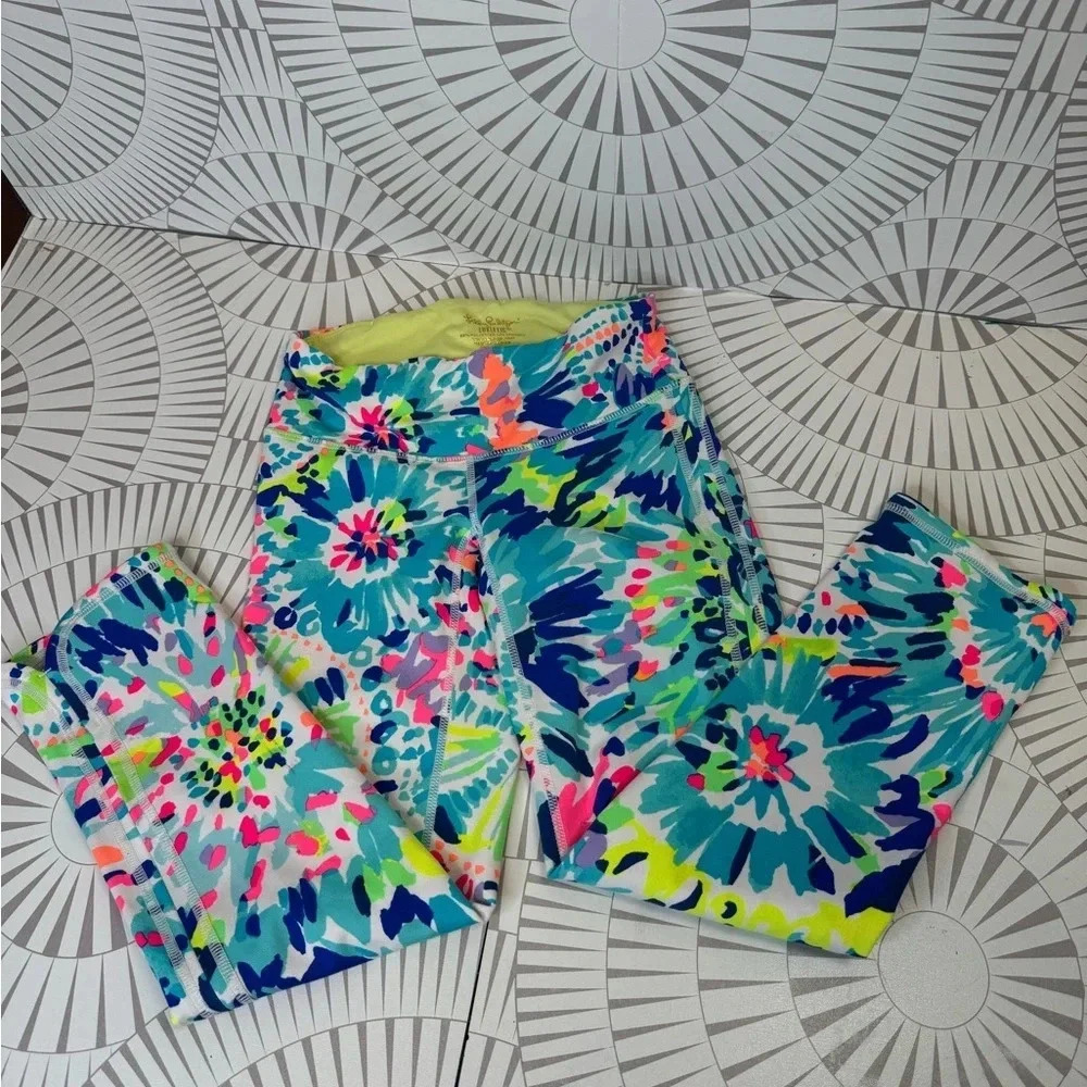 Lilly Pulitzer Weekender Cropped Legging Multi Dive In Size XXS